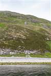 The east side of Ailsa Craig south of the lighthouse