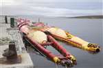 Pelamis wave device at Lyness, Hoy