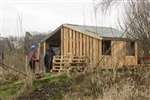 New hide construction, RSPB Lochwinnoch