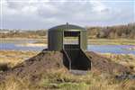 The hide at Garnock Floods SWT (Scottish Wildlife Trust) Reserve, North Ayrshire
