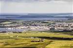 Kirkwall from Wideford Hill, Orkney isles