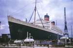 RMS Queen Elizabeth in Firth of Clyde Dry Dock, Greenock, January 1966