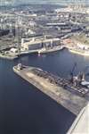John Brown Engineering and Rothesay Dock from the air, 1972