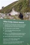 Ailsa Craig nature reserve notice
