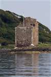 Portencross Castle, Ayrshire, from the Firth of Clyde