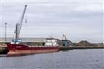 General cargo vessel Triton and scrapyard, River Clyde
