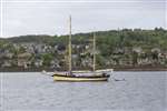 Yacht MayBe on the Clyde at Gourock