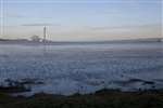 Longannet power station and mud flats, Firth of Forth