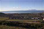 West Kilbride and Arran panorama