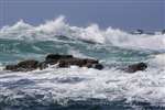 sea breaking over rocks, Staffa